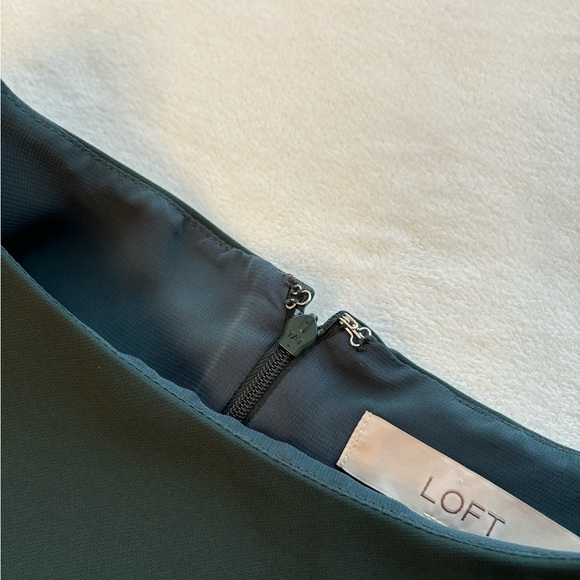 Women’s LOFT Pretty Green Dress Size 2 - Picture 4 of 10